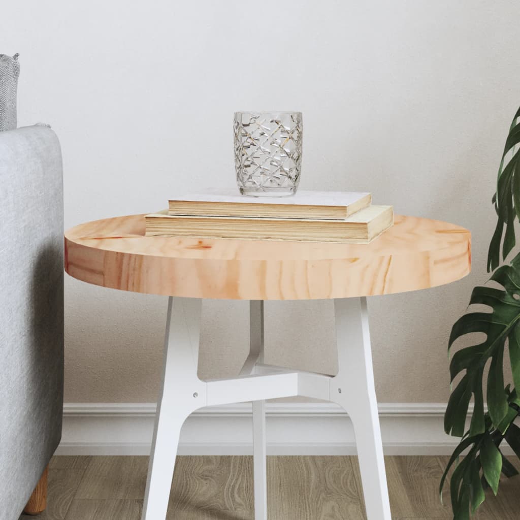 vidaXL Table Top Round Ø40x3 cm Solid Wood Pine