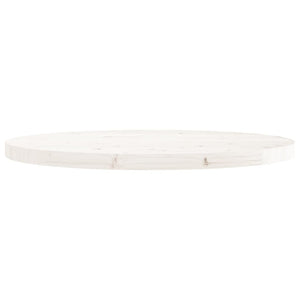 vidaXL Table Top Round White Ø70x3 cm Solid Wood Pine