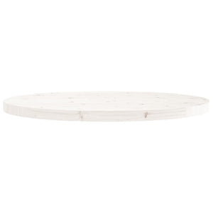 vidaXL Table Top Round White Ø80x3 cm Solid Wood Pine