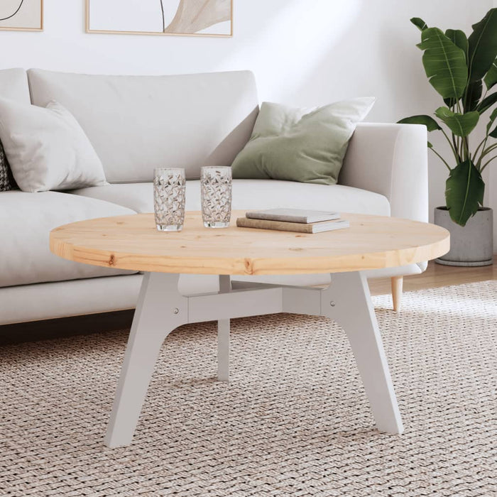 vidaXL Table Top Round Ø90x3 cm Solid Wood Pine