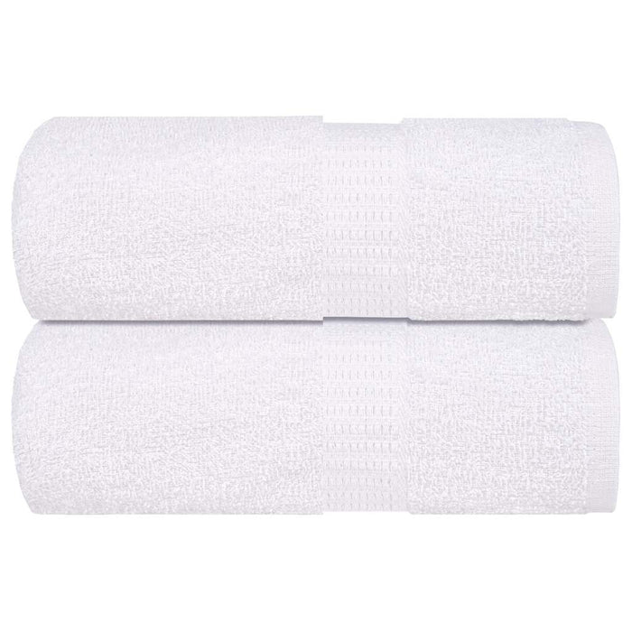 vidaXL Washcloths 2 pcs White 15x21 cm 360 gsm 100% Cotton