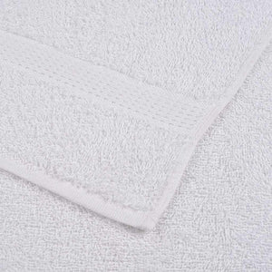 vidaXL Washcloths 10 pcs White 15x21 cm 360 gsm 100% Cotton