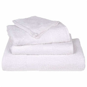 vidaXL Washcloths 50 pcs White 15x21 cm 360 gsm 100% Cotton