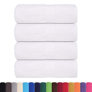 vidaXL Soap Towels 4 pcs White 30x30 cm 360 gsm 100% Cotton