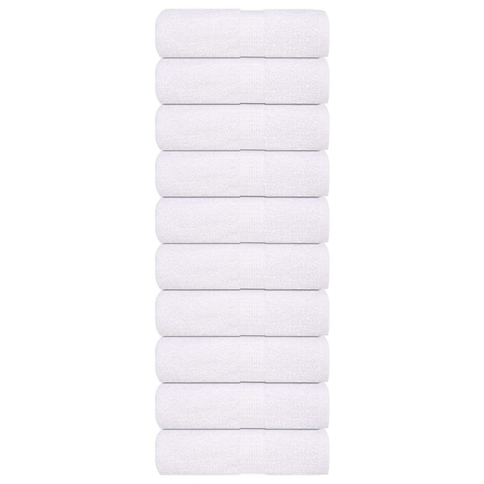 vidaXL Soap Towels 10 pcs White 30x30 cm 360 gsm 100% Cotton