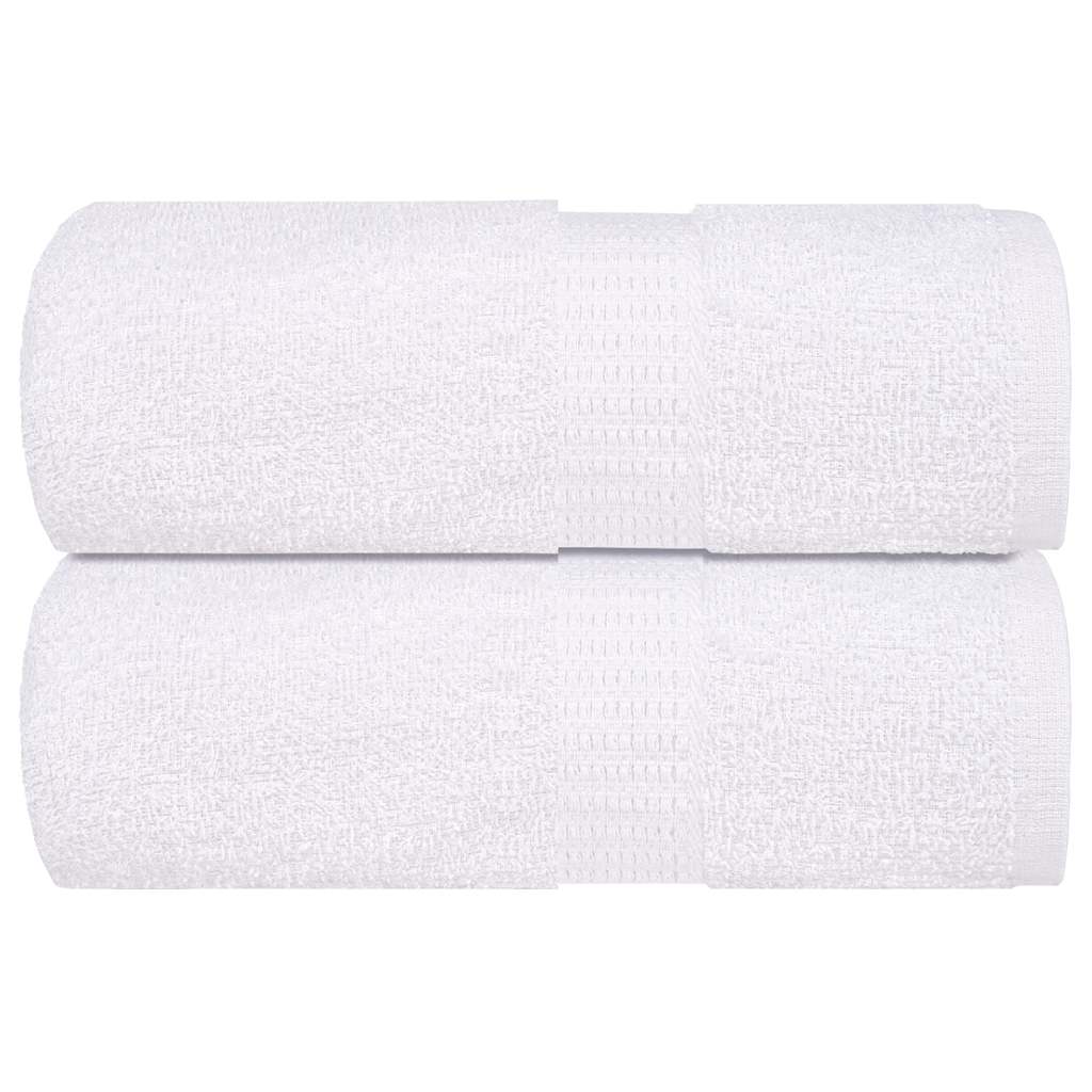 vidaXL Guest Towels 2 pcs White 30x50 cm 360 gsm 100% Cotton