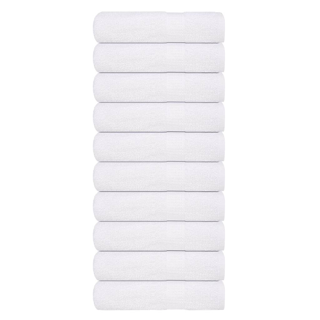 vidaXL Shower Towels 10 pcs White 70x140 cm 360 gsm 100% Cotton