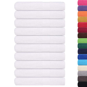 vidaXL Towels 25 pcs White 100x200 cm 360 gsm 100% Cotton