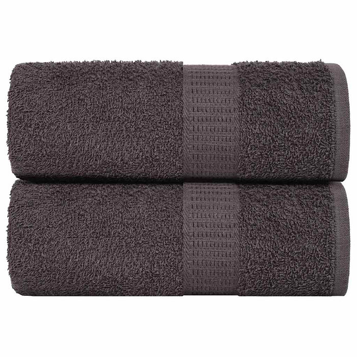 vidaXL Washcloths 2 pcs Anthracite 15x21 cm 360 gsm 100% Cotton