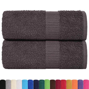 vidaXL Washcloths 2 pcs Anthracite 15x21 cm 360 gsm 100% Cotton