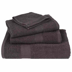 vidaXL Washcloths 10 pcs Anthracite 15x21 cm 360 gsm 100% Cotton