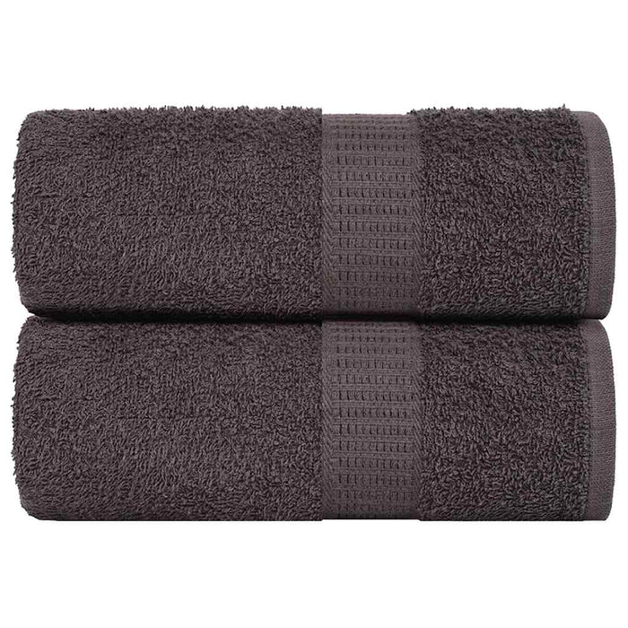 vidaXL Soap Towels 2 pcs Anthracite 30x30 cm 360 gsm 100% Cotton