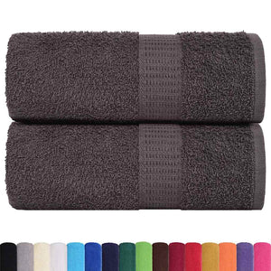 vidaXL Soap Towels 2 pcs Anthracite 30x30 cm 360 gsm 100% Cotton