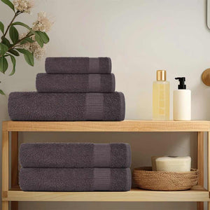 vidaXL Soap Towels 2 pcs Anthracite 30x30 cm 360 gsm 100% Cotton