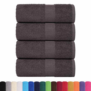 vidaXL Soap Towels 4 pcs Anthracite 30x30 cm 360 gsm 100% Cotton