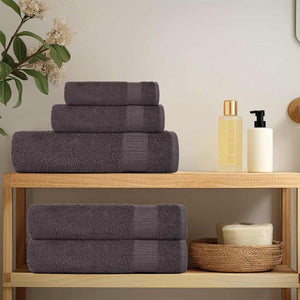 vidaXL Hand Towels 2 pcs Anthracite 50x100 cm 360 gsm 100% Cotton