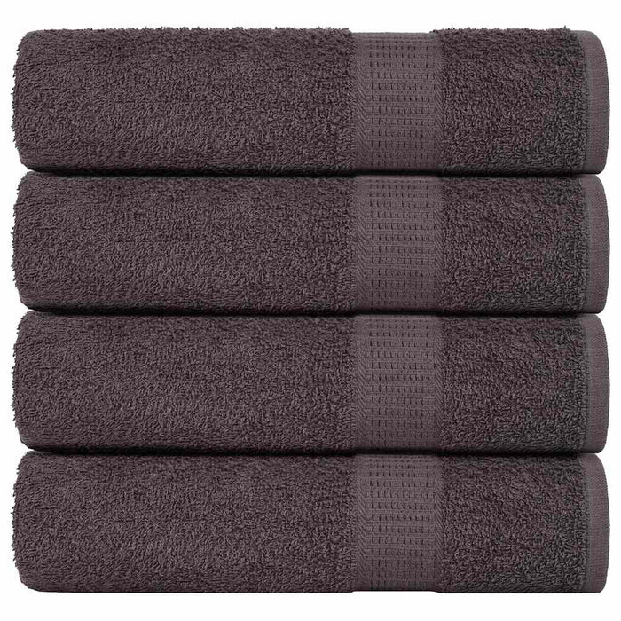 vidaXL Hand Towels 4 pcs Anthracite 50x100 cm 360 gsm 100% Cotton