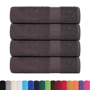 vidaXL Hand Towels 4 pcs Anthracite 50x100 cm 360 gsm 100% Cotton