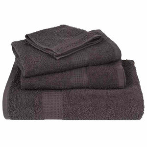 vidaXL Hand Towels 4 pcs Anthracite 50x100 cm 360 gsm 100% Cotton