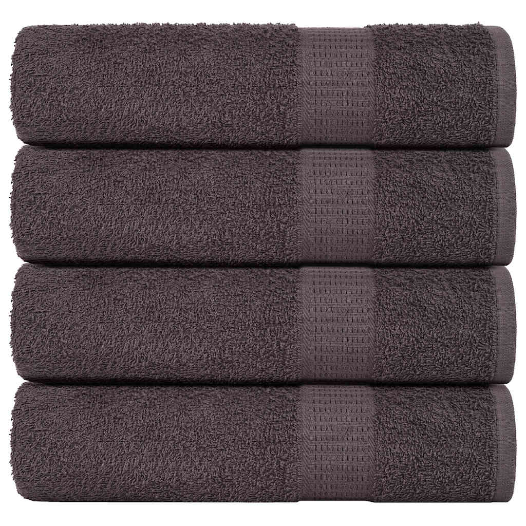 vidaXL Shower Towels 4 pcs Anthracite 70x140 cm 360 gsm 100% Cotton