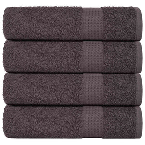 vidaXL Shower Towels 4 pcs Anthracite 70x140 cm 360 gsm 100% Cotton