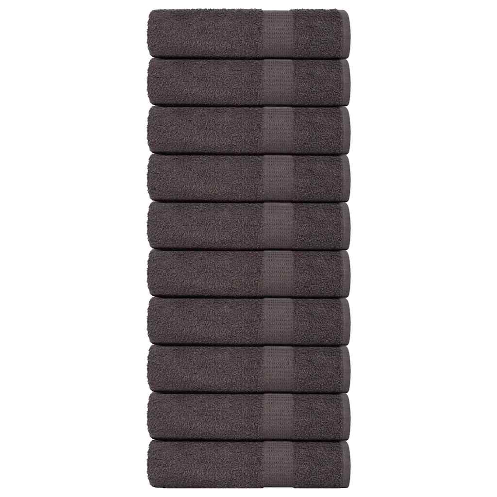 vidaXL Shower Towels 10 pcs Anthracite 70x140 cm 360 gsm 100% Cotton