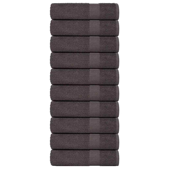 vidaXL Shower Towels 10 pcs Anthracite 70x140 cm 360 gsm 100% Cotton