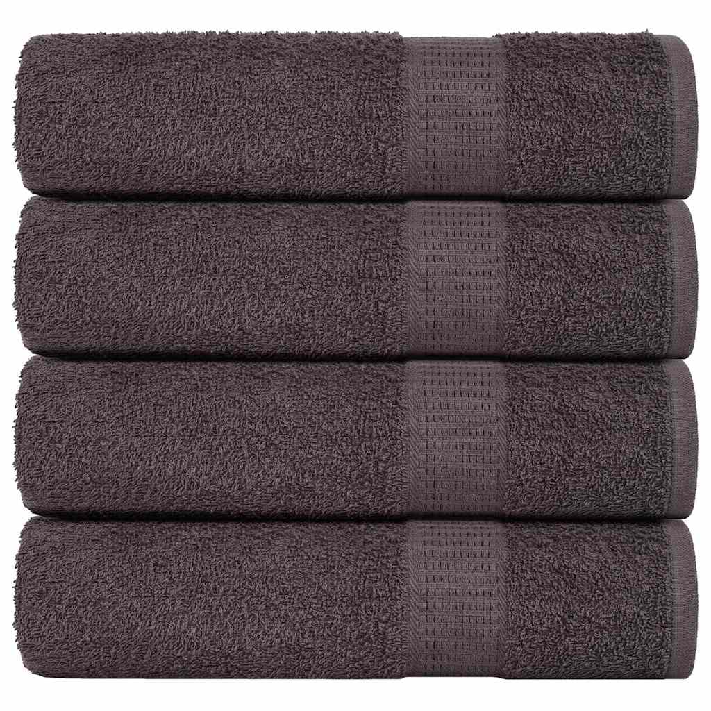 vidaXL Bath Towels 4 pcs Anthracite 100x150 cm 360 gsm 100% Cotton