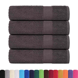 vidaXL Bath Towels 4 pcs Anthracite 100x150 cm 360 gsm 100% Cotton