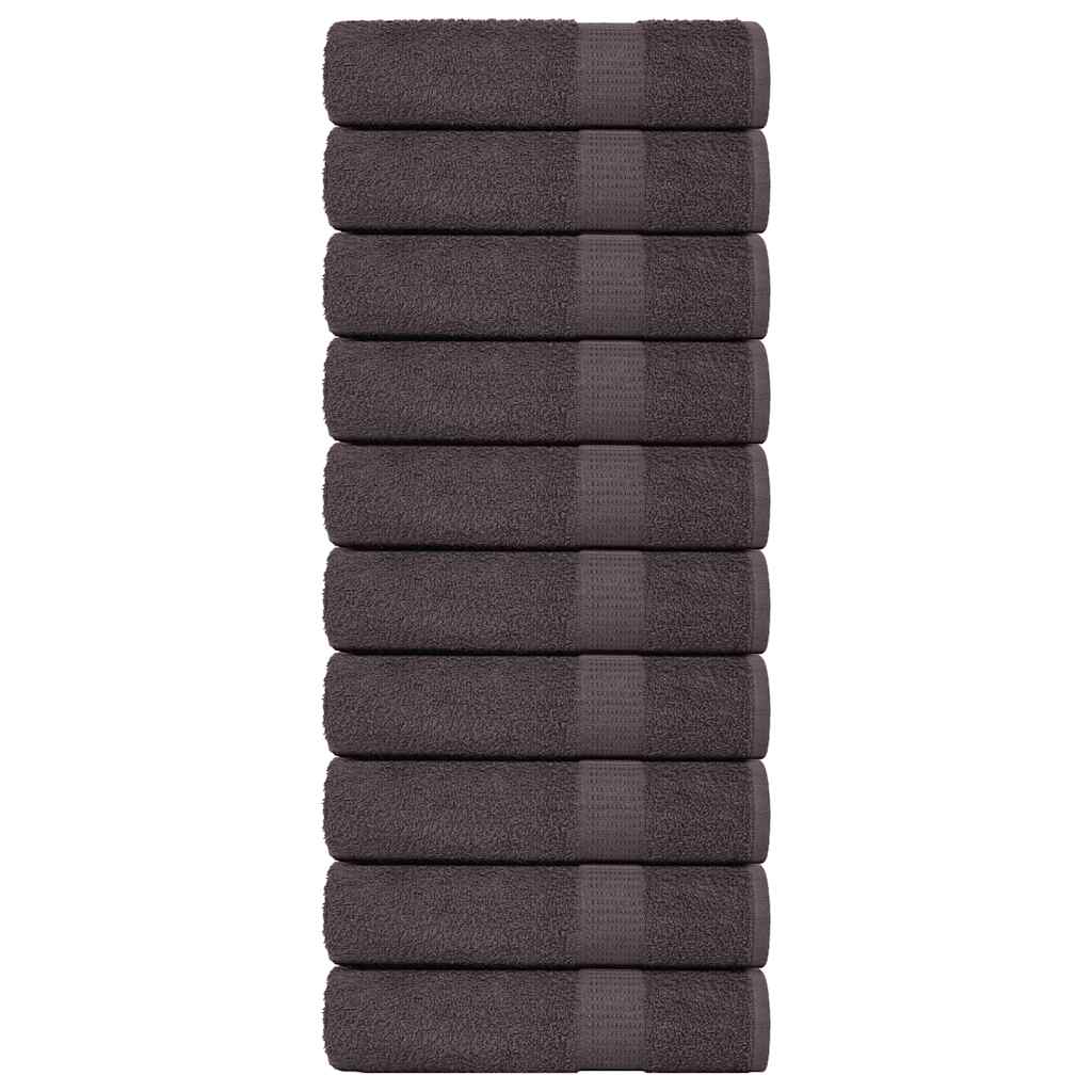 vidaXL Bath Towels 10 pcs Anthracite 100x150 cm 360 gsm 100% Cotton