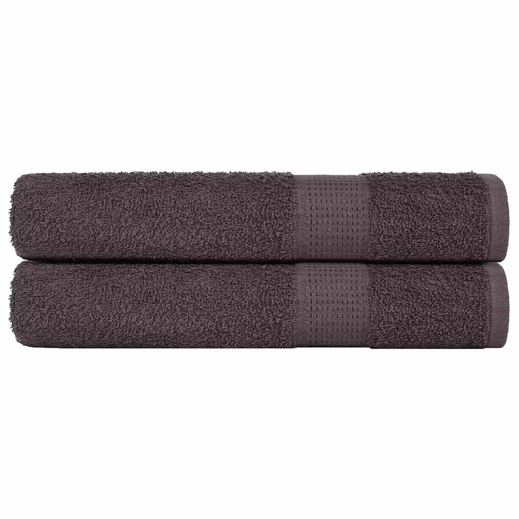 vidaXL Sauna Towels 2 pcs Anthracite 80x200 cm 360 gsm 100% Cotton