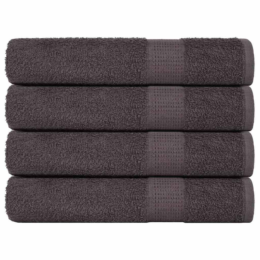 vidaXL Sauna Towels 4 pcs Anthracite 80x200 cm 360 gsm 100% Cotton