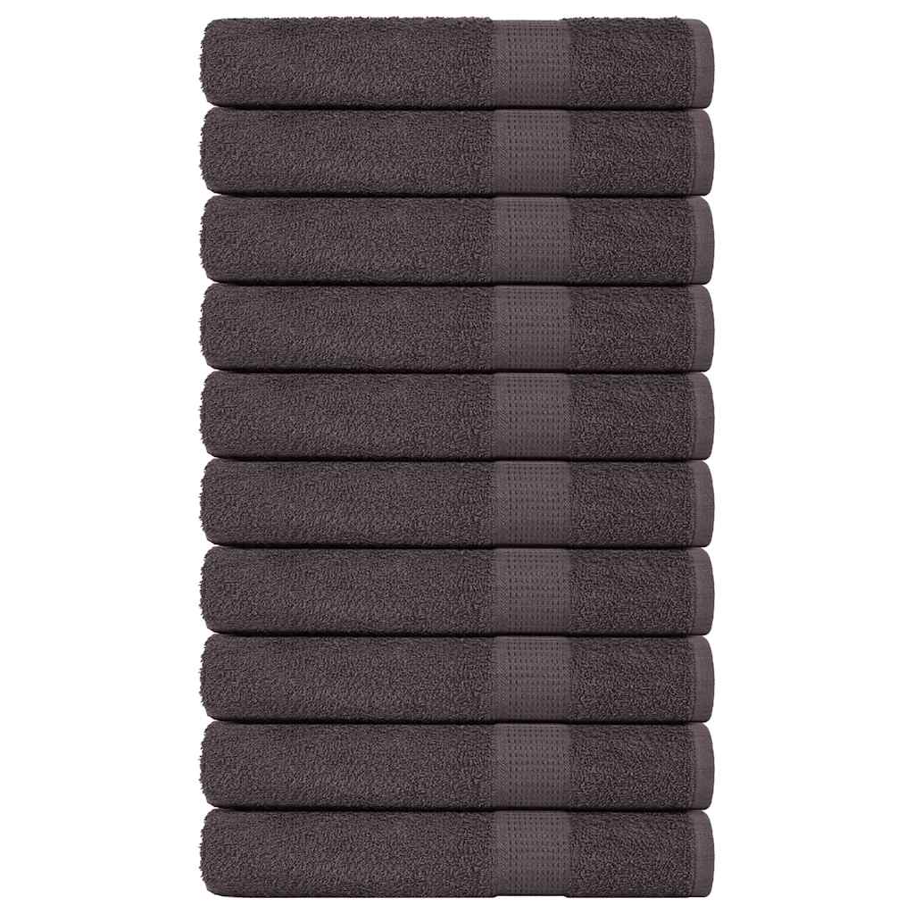 vidaXL Sauna Towels 10 pcs Anthracite 80x200 cm 360 gsm 100% Cotton