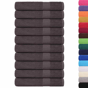 vidaXL Sauna Towels 25 pcs Anthracite 80x200 cm 360 gsm 100% Cotton