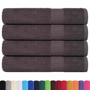 vidaXL Towels 4 pcs Anthracite 100x200 cm 360 gsm 100% Cotton