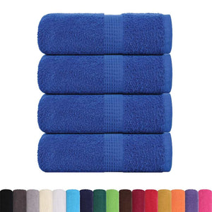 vidaXL Soap Towels 4 pcs Blue 30x30 cm 360 gsm 100% Cotton