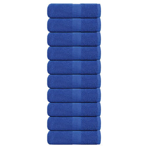 vidaXL Soap Towels 10 pcs Blue 30x30 cm 360 gsm 100% Cotton