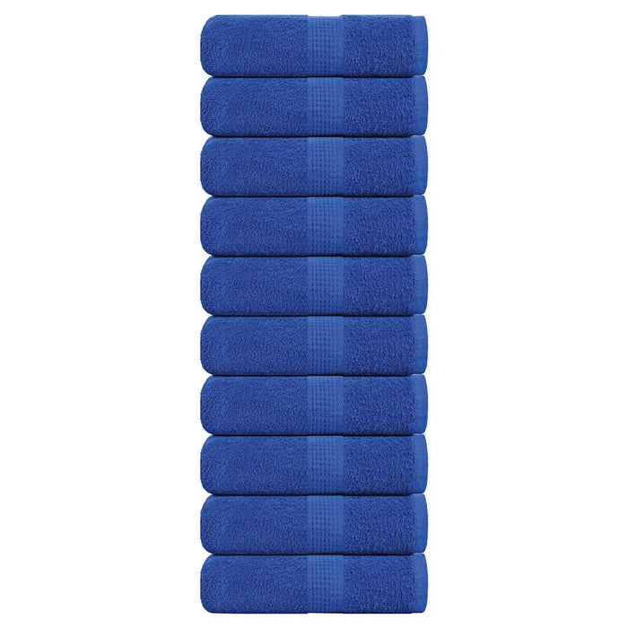 vidaXL Soap Towels 10 pcs Blue 30x30 cm 360 gsm 100% Cotton