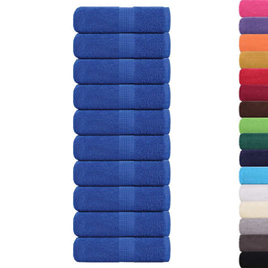 vidaXL Soap Towels 10 pcs Blue 30x30 cm 360 gsm 100% Cotton