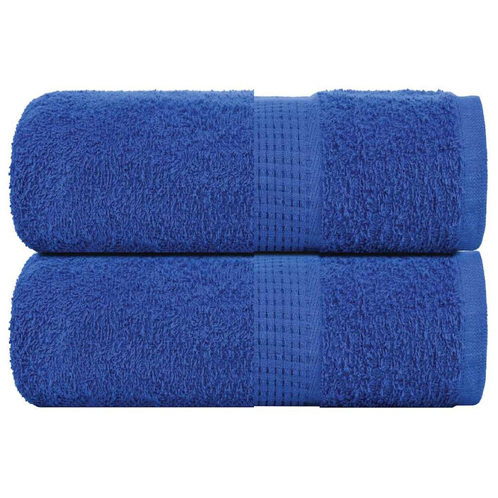 vidaXL Guest Towels 2 pcs Blue 30x50 cm 360 gsm 100% Cotton