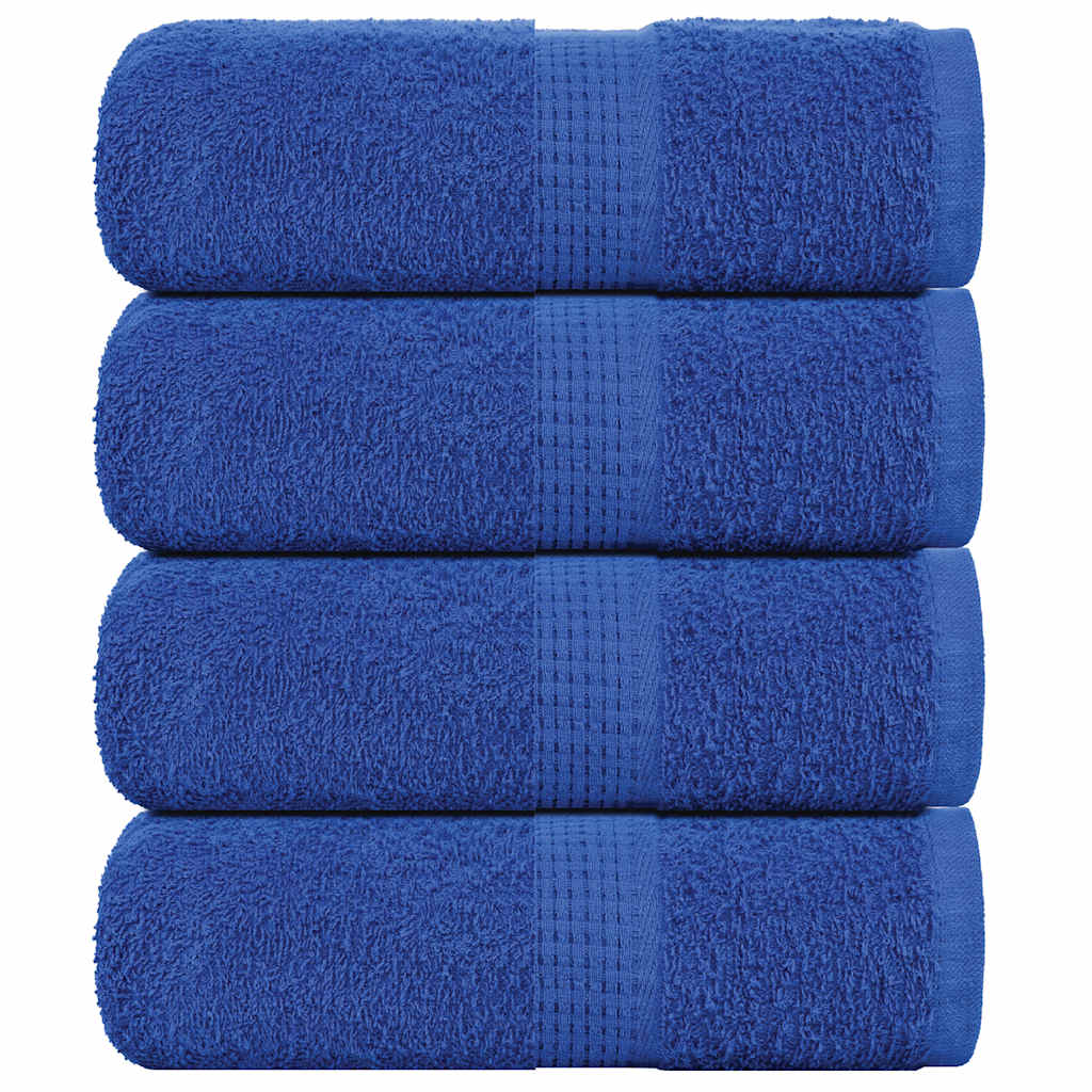 vidaXL Guest Towels 4 pcs Blue 30x50 cm 360 gsm 100% Cotton