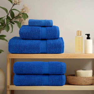 vidaXL Guest Towels 4 pcs Blue 30x50 cm 360 gsm 100% Cotton