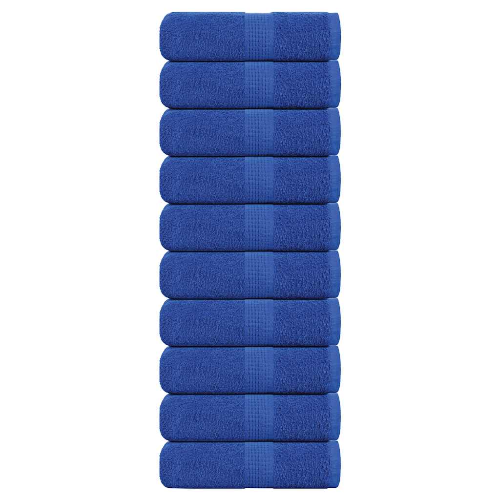 vidaXL Guest Towels 10 pcs Blue 30x50 cm 360 gsm 100% Cotton