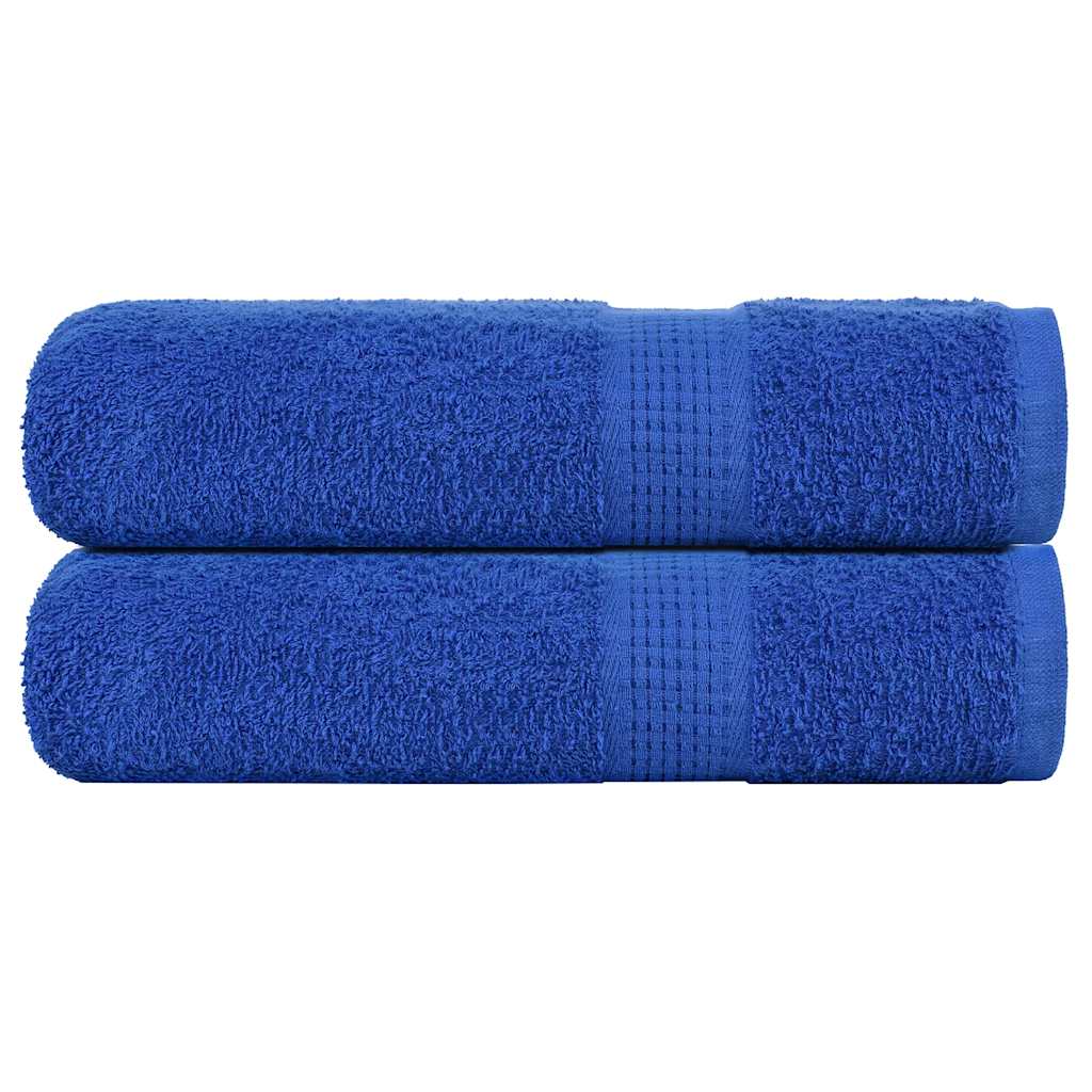 vidaXL Hand Towels 2 pcs Blue 50x100 cm 360 gsm 100% Cotton