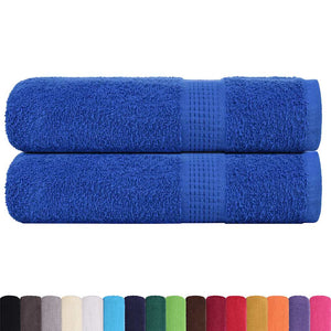 vidaXL Hand Towels 2 pcs Blue 50x100 cm 360 gsm 100% Cotton