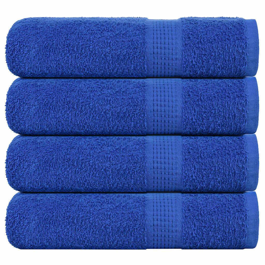 vidaXL Shower Towels 4 pcs Blue 70x140 cm 360 gsm 100% Cotton