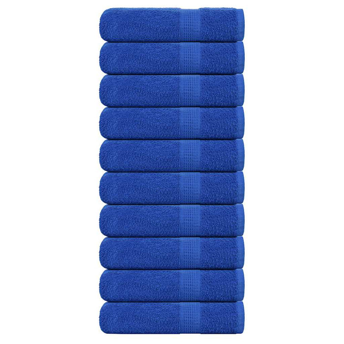 vidaXL Shower Towels 10 pcs Blue 70x140 cm 360 gsm 100% Cotton