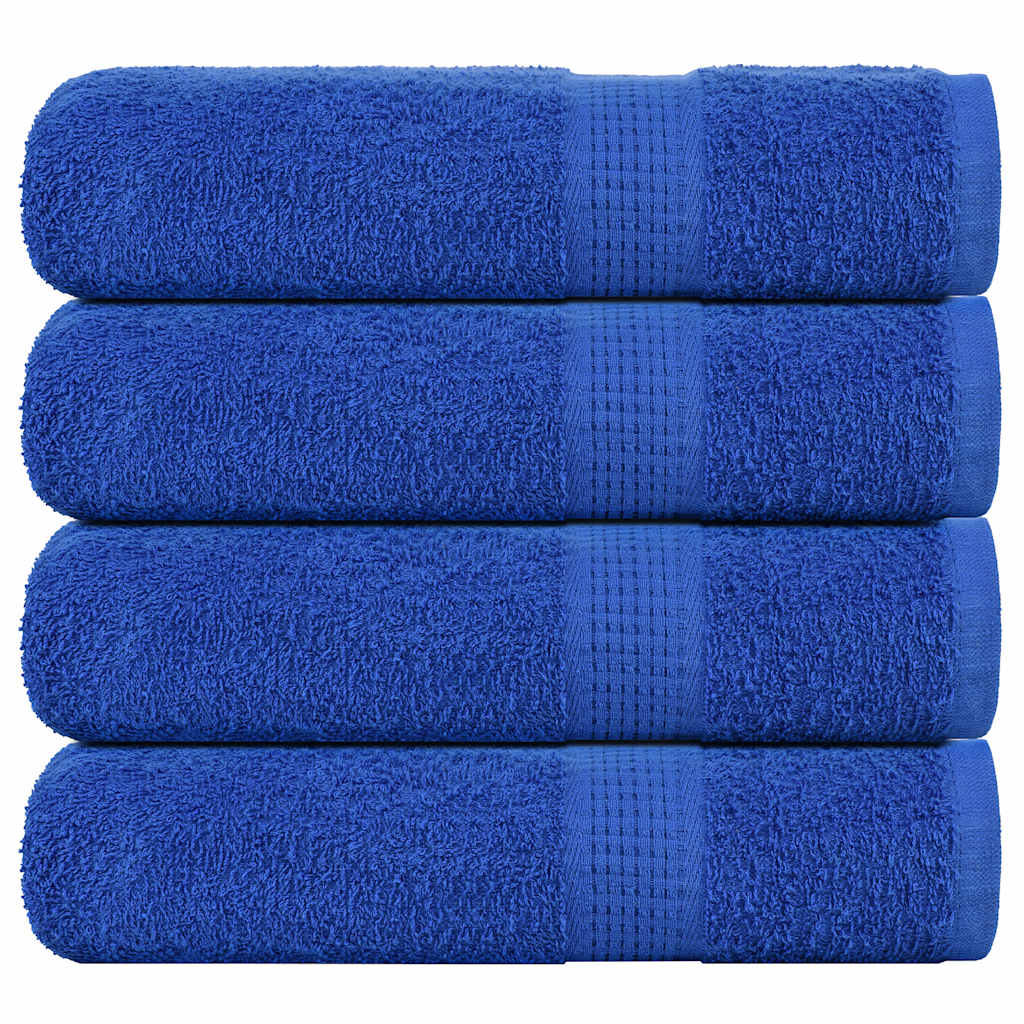 vidaXL Bath Towels 4 pcs Blue 100x150 cm 360 gsm 100% Cotton