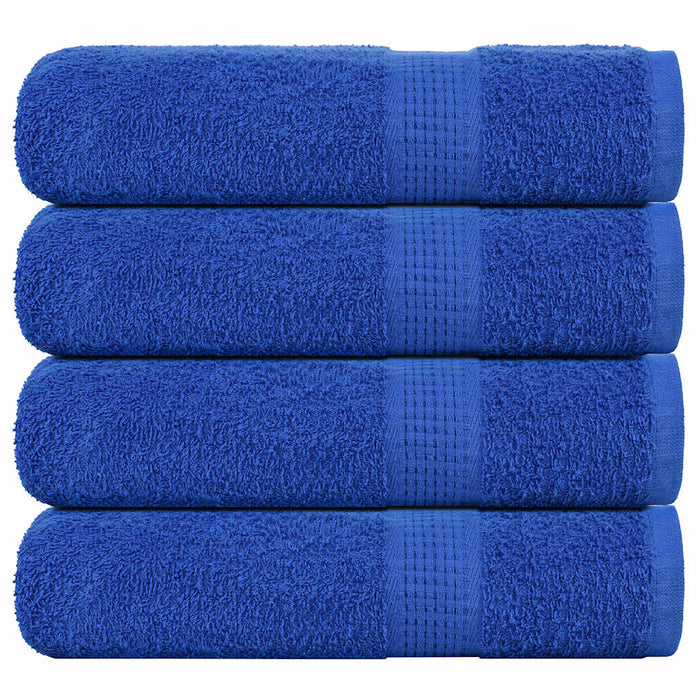 vidaXL Bath Towels 4 pcs Blue 100x150 cm 360 gsm 100% Cotton