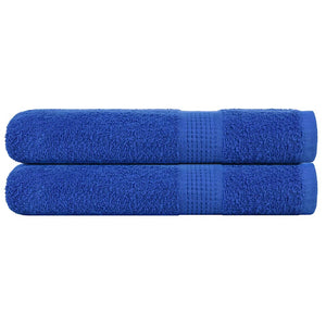 vidaXL Sauna Towels 2 pcs Blue 80x200 cm 360 gsm 100% Cotton